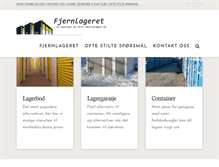 Tablet Screenshot of fjernlageret.no